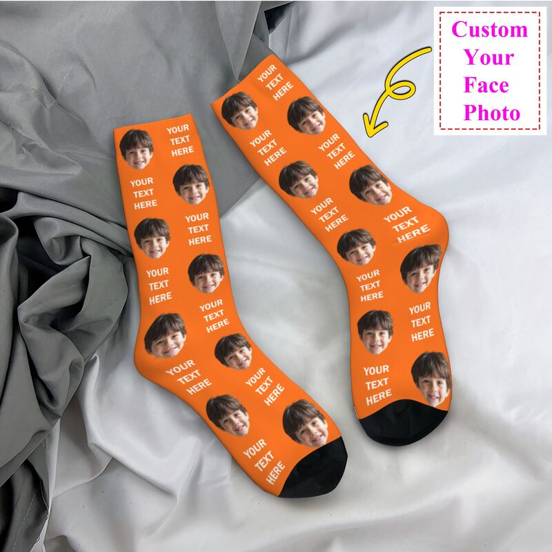Personalized Photo Text Custom - Dress Sock Men review and price
