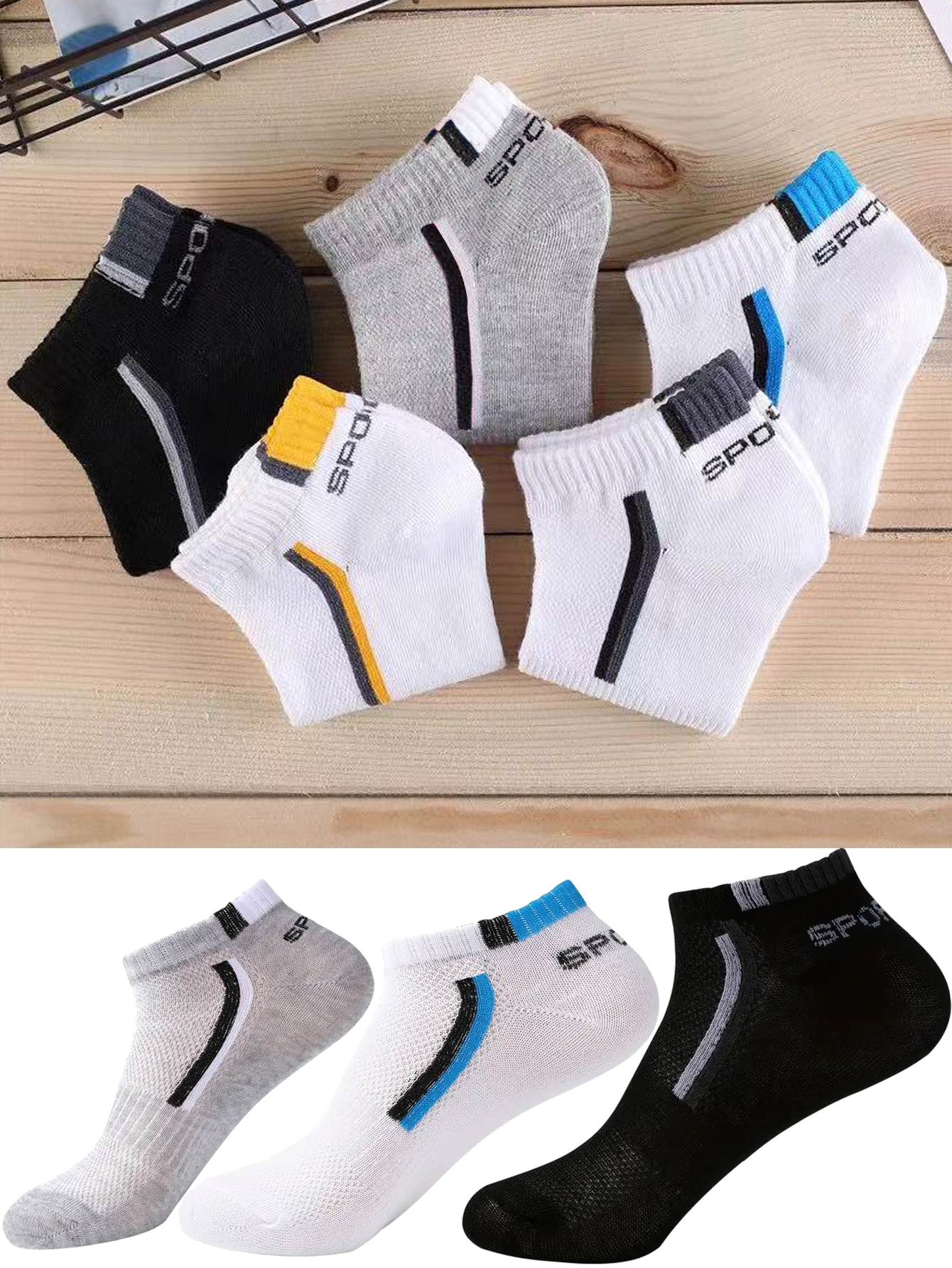 5Pair Men's Anti-Slip Ankle Bo - Ankle Sock Low Cut review and price