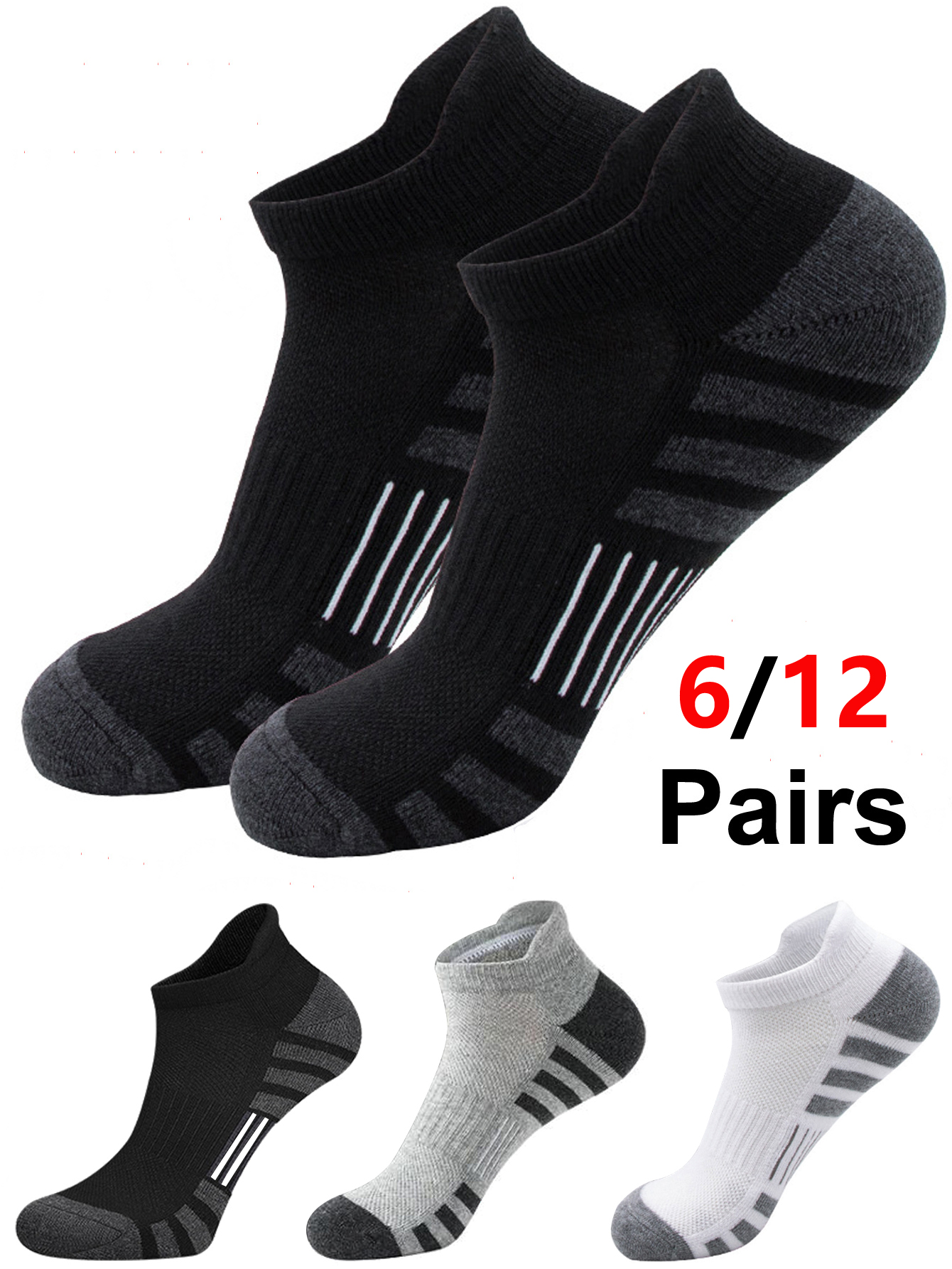 6/24 Pairs Cushioned Breathabl - Athletic Sock Cushion review and price