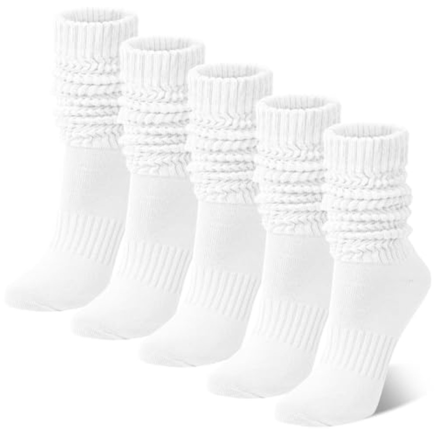 Chalier 5 Pairs Slouchy Socks  - Boot Sock Slouchy review and price