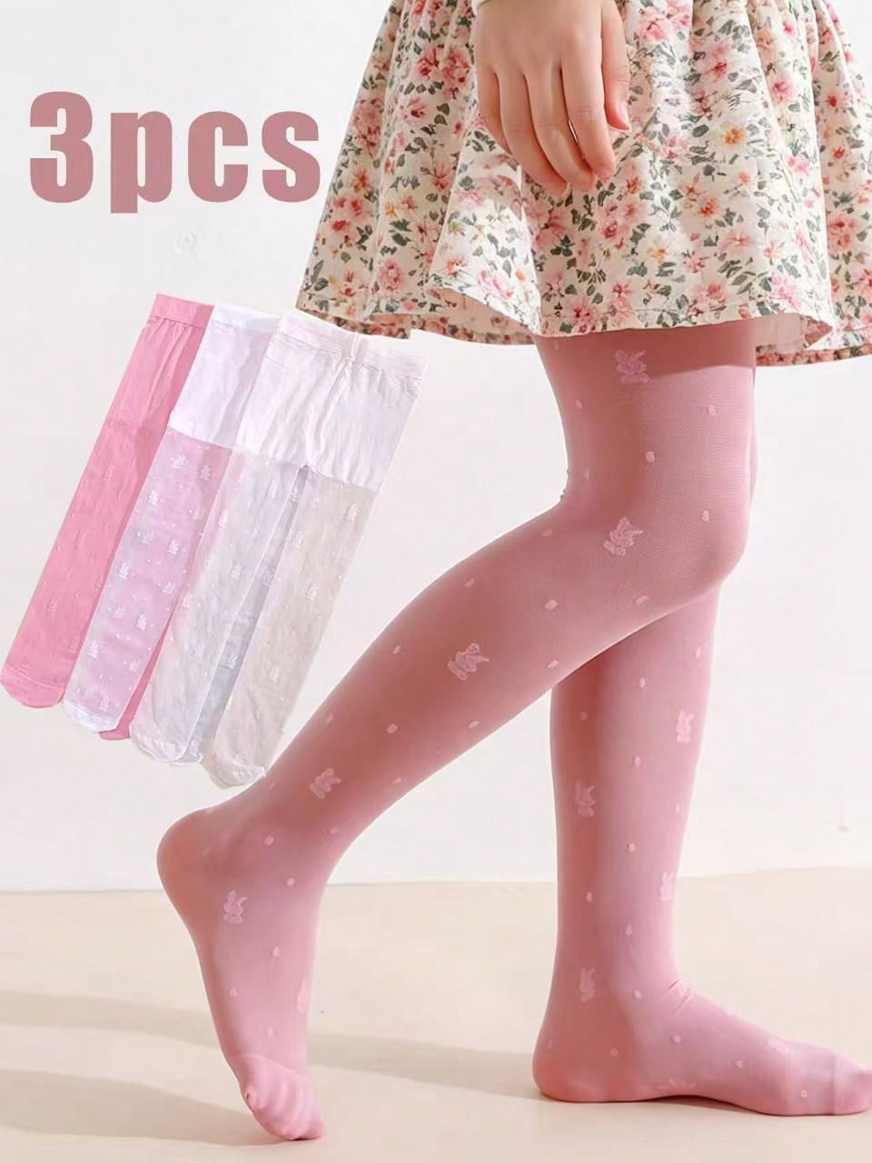 3Pack Girls Rabbit Print Tight - Tights Pantyhose Sheer review and price