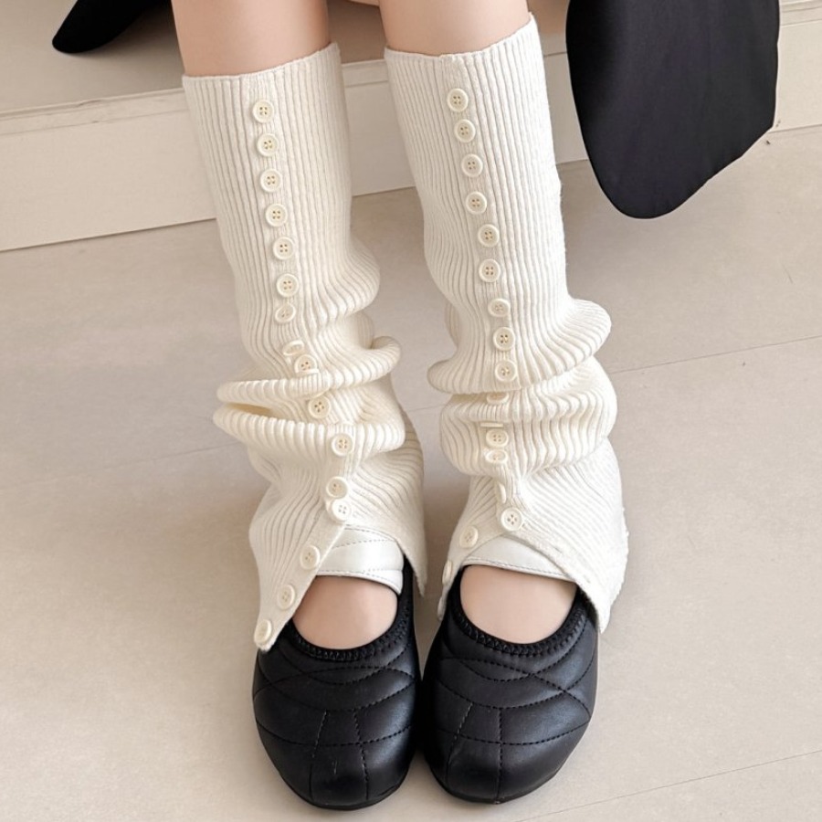 ​New Women's Button Detail Slo - Boot Sock Slouchy review and price
