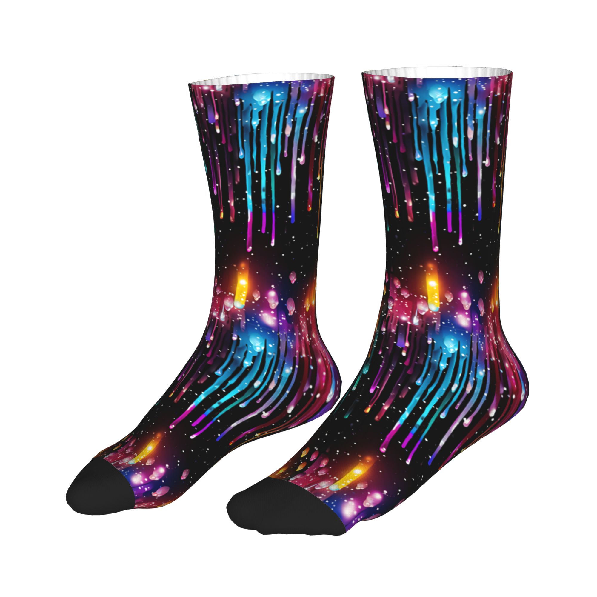 Cute Men's Dripping Rainbow Li - Dress Sock Men review and price