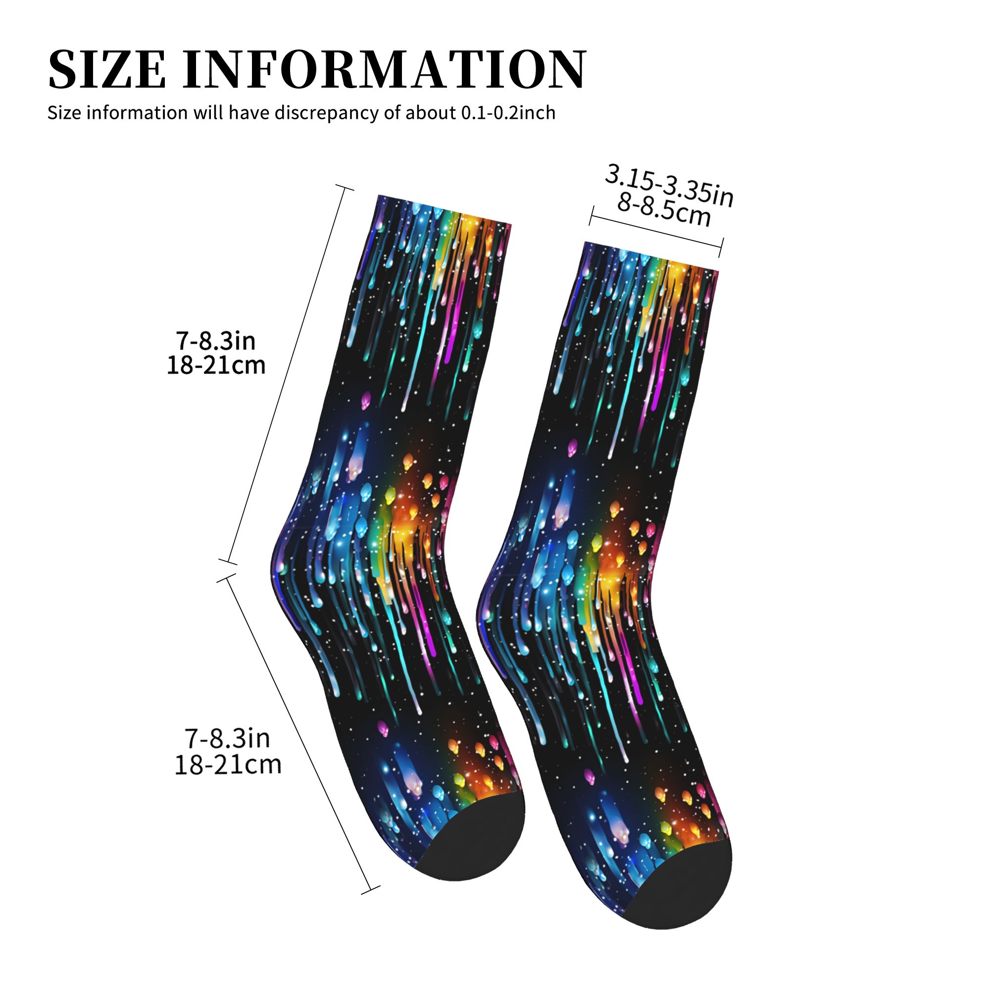 Cute Men's Dripping Rainbow Li - Dress Sock Men review and price
