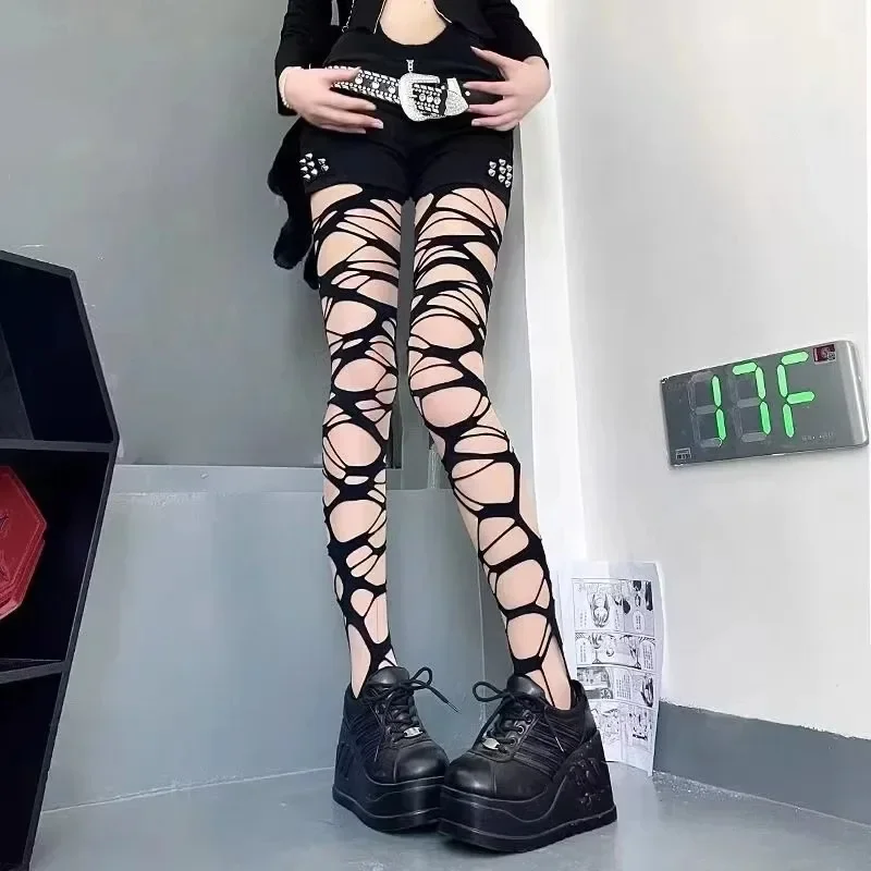 Sexy Black Ripped Fishnet Tigh - Fishnet Stocking Women review and price