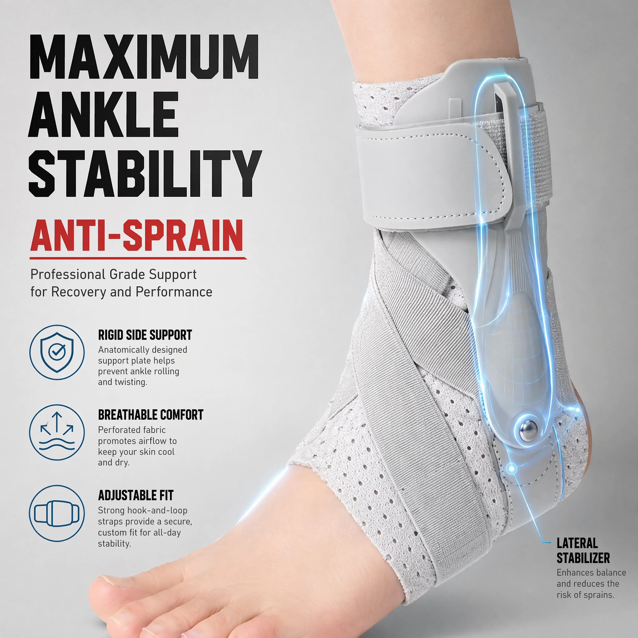 Ankle Brace with Side Stabiliz - Ankle Brace Sock review and price