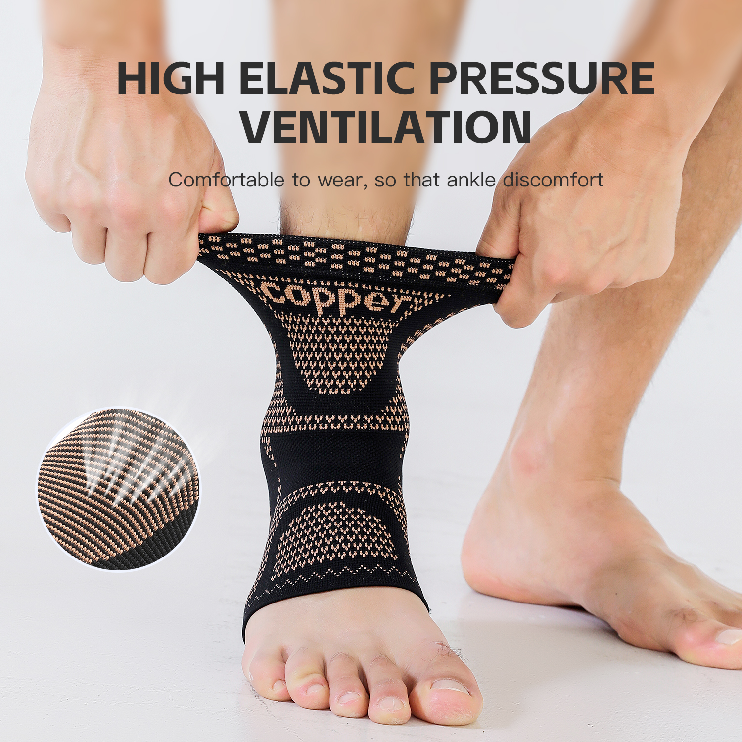 1/2 piece Copper Ankle Brace,I - Ankle Brace Sock review and price