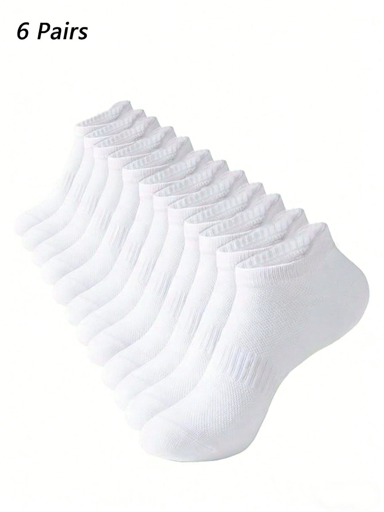 6 Pairs Women Men White Ankle  - No Show Sock Women review and price