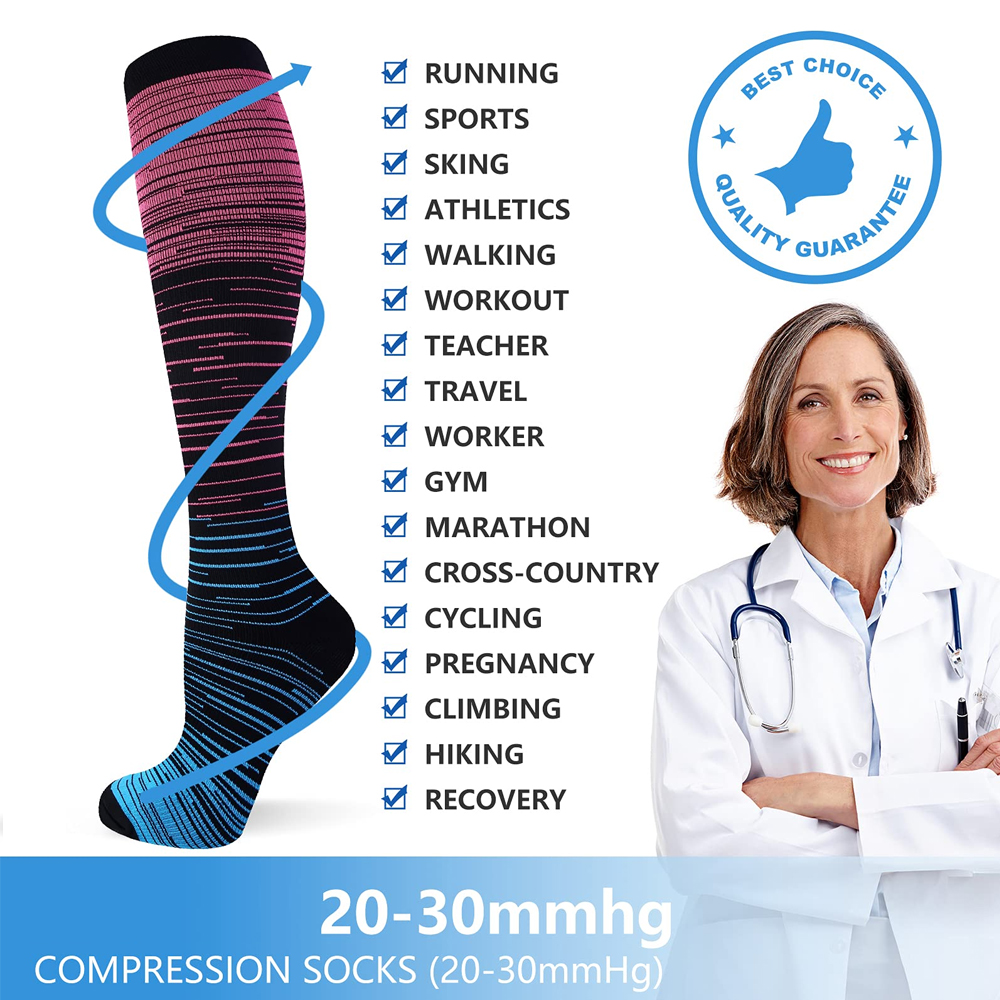 GOMOREON 6Pairs Compression So - Compression Sock Medical review and price