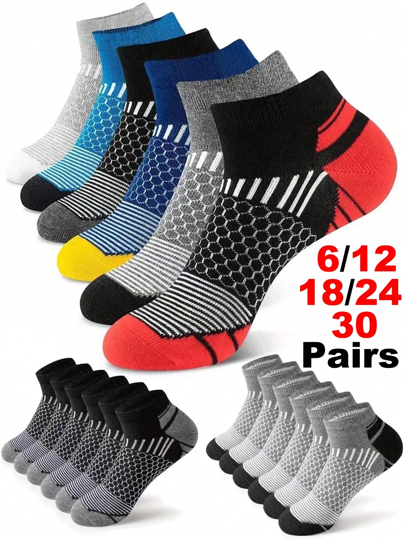 12Pairs Men's Athletic Socks A - Ankle Sock Low Cut review and price