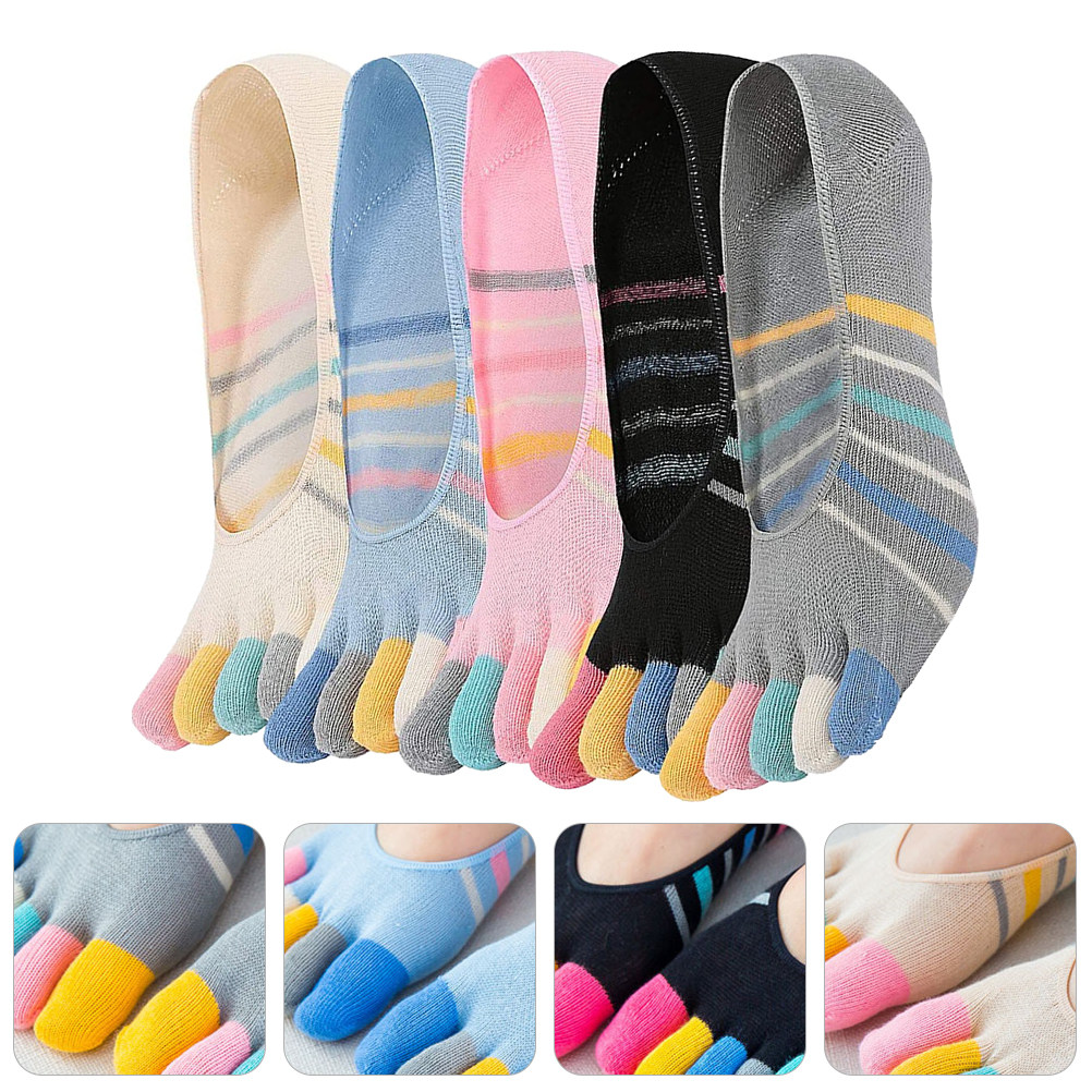 5Pairs Yoga Toe Socks Women In - Invisibility Sock Loafer review and price