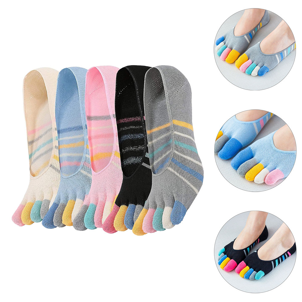 5Pairs Yoga Toe Socks Women In - Invisibility Sock Loafer review and price