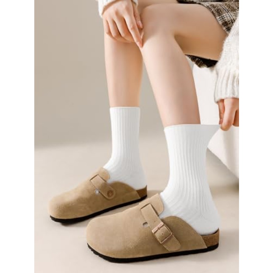 DOKUTOKU Womens Crew Socks Siz - Cotton Crew Sock Pack review and price